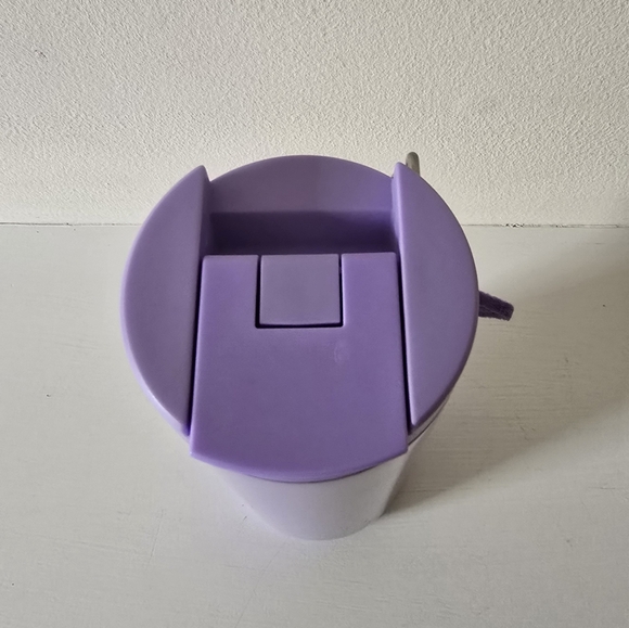 Starbucks Purple Matte Tumbler 12oz w Star Keychain Charm 2023 - Picture 6 of 10